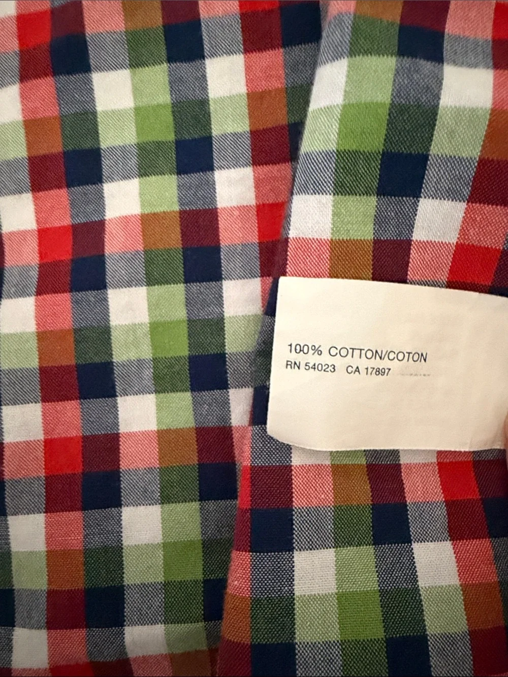 GAP Men's Multi-Color Plaid Button-Down Shirt